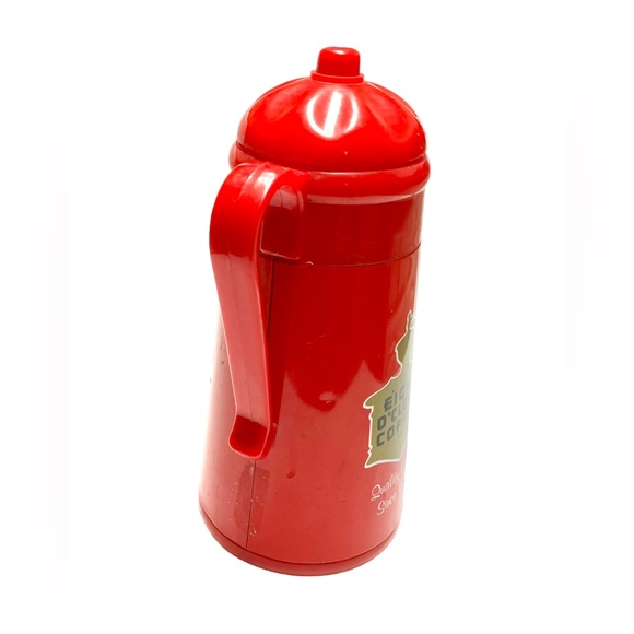 Vtg Eight O'Clock Coffee Carafe Insulated, Red and Plastic Decorative Piece 1989 - Picture 8 of 8